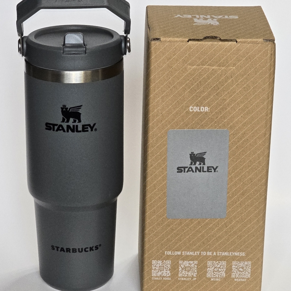 NEW STANLEY-STARBUCKS 30oz TUMBLER DARK GRAY COLOR
